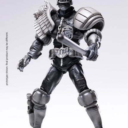 Black and White Judge Dredd 2000 AD Exquisite Mini Action Figure 1/18 10 cm