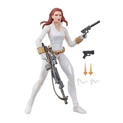 Black Widow White Suit Marvel Legends Series Action Figure  Deadly Origin 15 cm